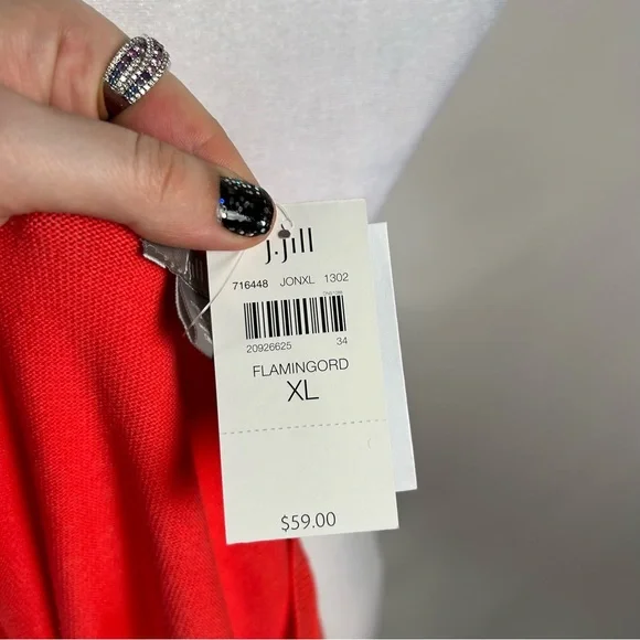 NEW! J Jill Bright Pink Cardigan Sweater Size XL - Picture 4 of 7